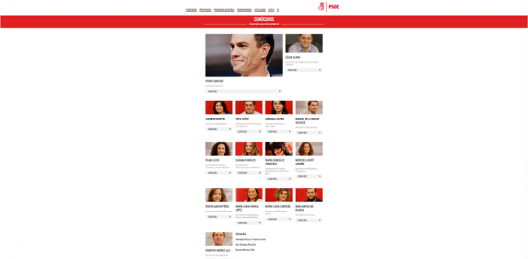 ​El PSOE elimina de su web a los 17 críticos