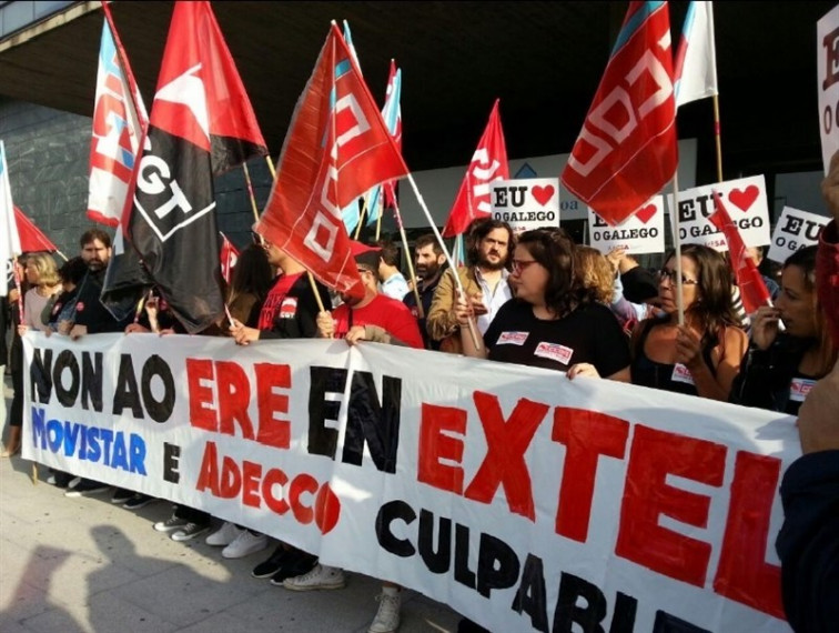 Doce mil firmas contra o ERE de Extel