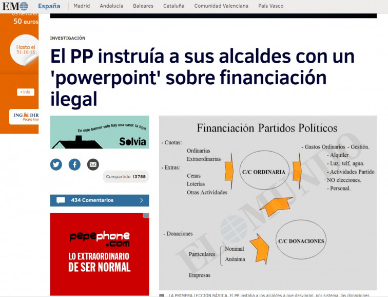 ​Casado, sobre el 'powerpoint' de financiación ilegal: 