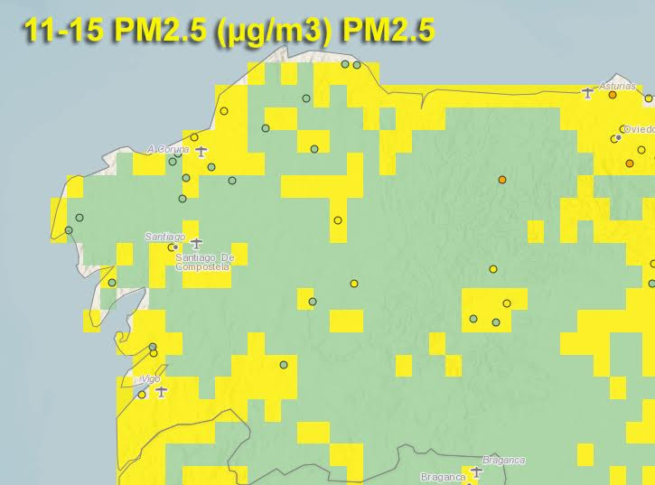 ​A metade da poboación galega respira aire contaminado, segundo a OMS