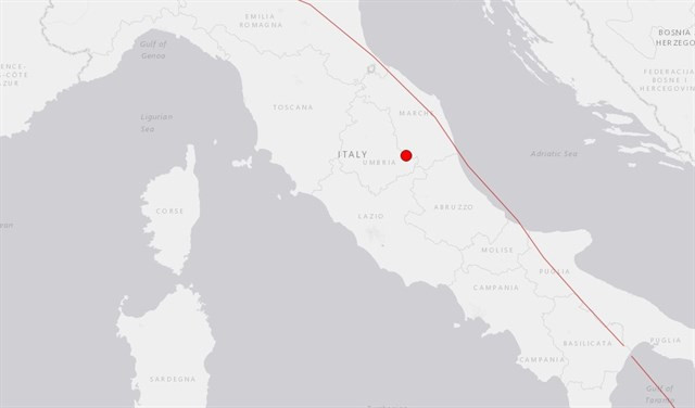 Un nuevo terremoto de magnitud 5,4 sacude el centro de Italia