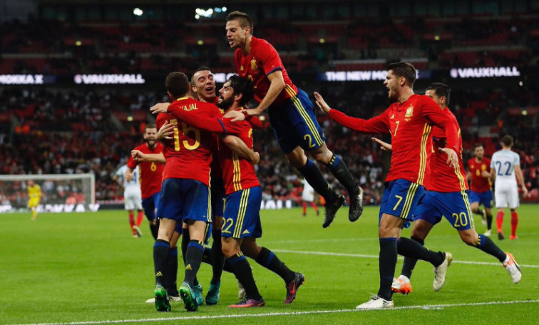 ​Iago Aspas debuta y evita la derrota de la selección en Wembley (2-2)