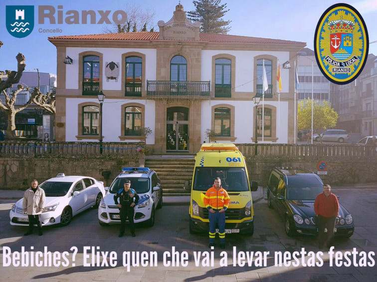 Unha campaña de seguridade vial deseñada pola Policía de Rianxo torna viral