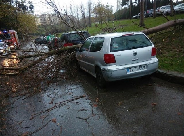 ​La mayoría de los siniestros en Galicia se producen por el viento