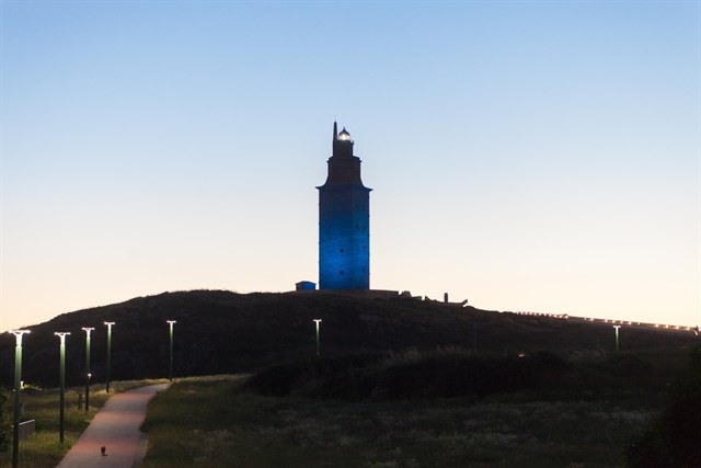 ​Un rayo apaga la Torre de Hércules