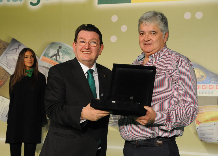 Juan José García Martelo, elegido como mejor vendedor de la Once en Galicia de 2016