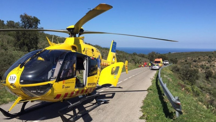 Muere un motorista de 50 años en Cerdedo al chocar contra un guardarrail