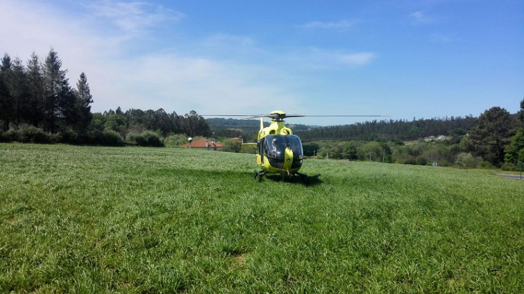 Rescatado en helicóptero tras pasar un día desorientado en el monte