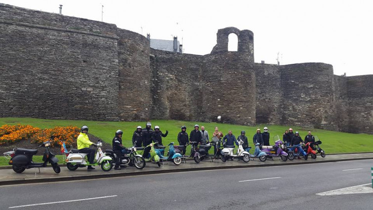 Los amantes de las vespas tienen una cita en Reigosa este sábado