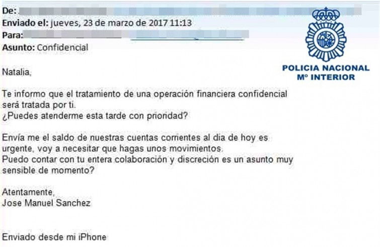 La Policía alerta de una nueva modalidad de estafa: El 'fraude del CEO'