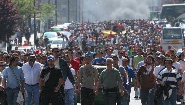 ​Los sindicatos gallegos llevan sus manifestaciones centrales a A Coruña y Vigo