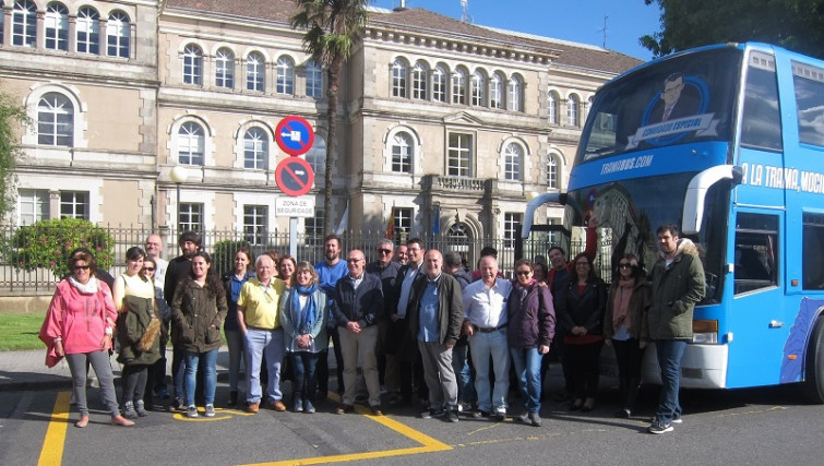 ​San Caetano, la última parada del Tramabús de Podemos en Galicia