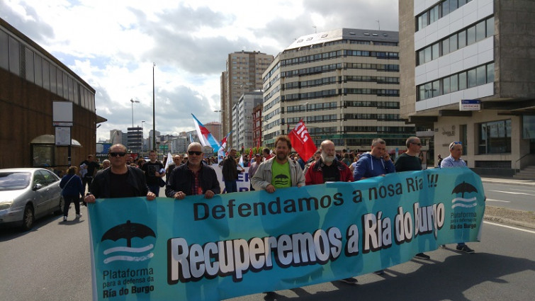 ​Marcha en A Coruña para reclamar el saneamiento de la ría de O Burgo