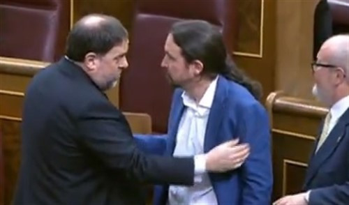 Junqueras e Iglesias en el Congreso